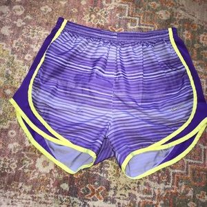Nike Purple Green Running Shorts Women's Size Small